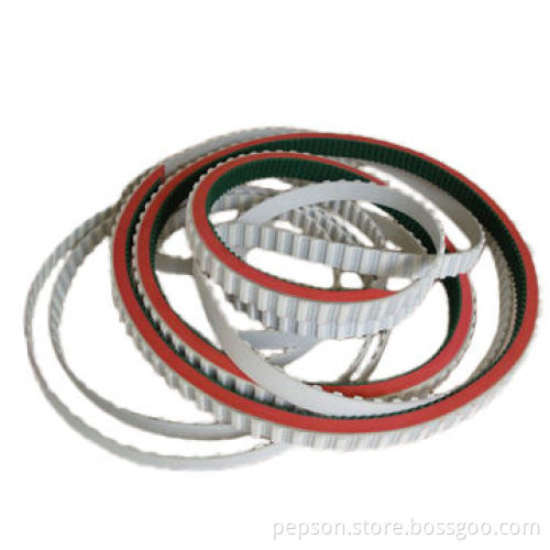 PU timing belt with rubber and PVC coating